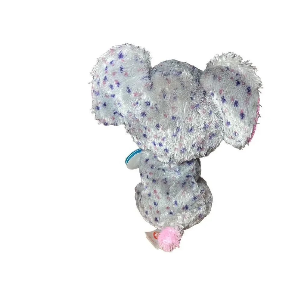 TY Beanie Boos - SPECKS the Speckled Elephant small 6 inches Stuffed Plush Toy G